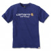 Футболка Carhartt Core Logo T-Shirt S/S - 101214 (Ink Blue Heather, XL)