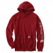 Худи Carhartt Sleeve Logo Hooded Sweatshirt - K288 (Dark Crimson, L)