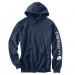 Худи Carhartt Sleeve Logo Hooded Sweatshirt - K288 (New Navy, L)