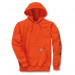 Худи Carhartt Sleeve Logo Hooded Sweatshirt - K288 (Orange, L)