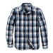 Рубашка Carhartt Slim Fit Plaid Shirt L/S - 103190 (Navy, M)