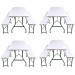 Набор складной мебели для дома, конференций, пикника CarryOn Etna 1.8 м белый (4 стола + 8 скамеек)