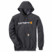 Худи Carhartt Signature Logo Hooded Sweatshirt - 100074 (Carbon Heather; XS)
