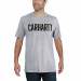 Футболка Carhartt Block Logo T-Shirt S/S - 103203 (Heather Grey, L)