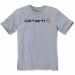 Футболка Carhartt Core Logo T-Shirt S/S - 103361 (Heather Grey, L)