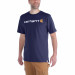 Футболка Carhartt Core Logo T-Shirt S/S - 103361 (Navy, M)