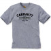 Футболка Carhartt Graphic Hard Work T-Shirt S/S - 103406 (Heather Grey, S)