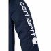 Футболка с длинным рукавом Carhartt Sleeve Logo T-Shirt L/S - EK231 (Navy, S)