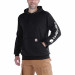 Худи Carhartt Sleeve Logo Hooded Sweatshirt - K288 (Black, XS)
