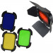 Набор шторки, соты, цветные гели Godox BD-07 для AD200