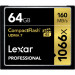 Карта памяти Lexar CF 64GB 1066X Professional