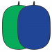 Фон складной в пружинной рамке 2в1 Mircopro BP-028 (зеленый/синий) 150x200 см