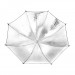 Зонт на отражение Mircopro UB-003 110 см (черный,серебристый)