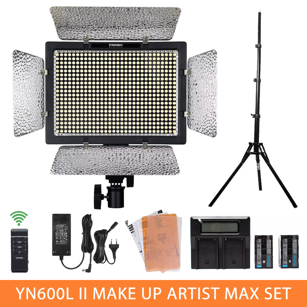 Набір світла YN-600II Makeup Artist Max Set ACDC (YN600II, LS-8005, YN12v5a, DC-LCD, F750 x2)