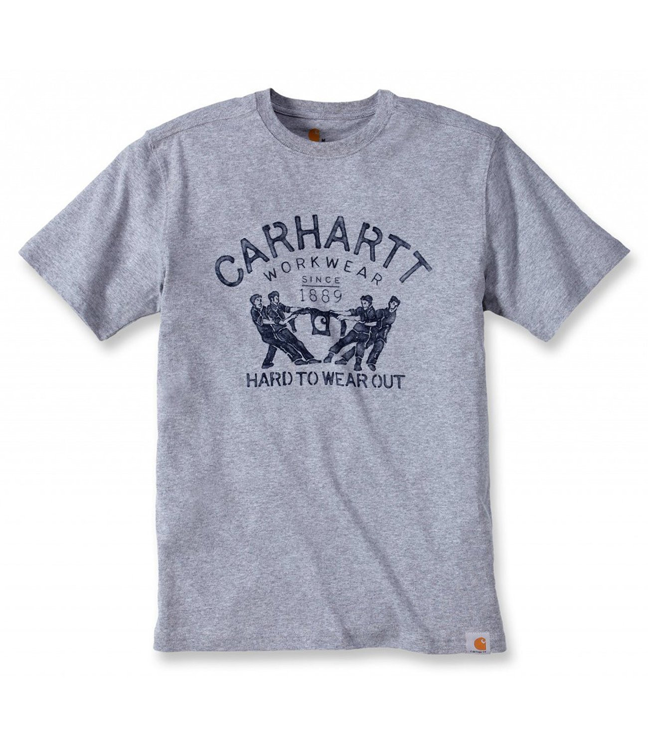 Футболка Carhartt Hard To Wear Out Graphic T-Shirt S/S - 102097 (Heather Grey, M)