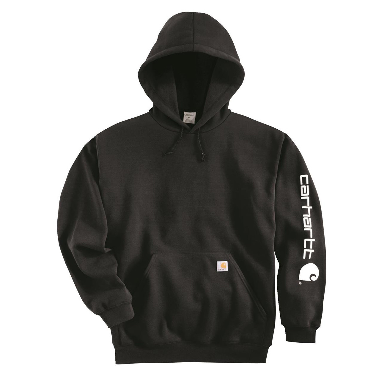Худи Carhartt Sleeve Logo Hooded Sweatshirt - K288 (Dark Brown, S)