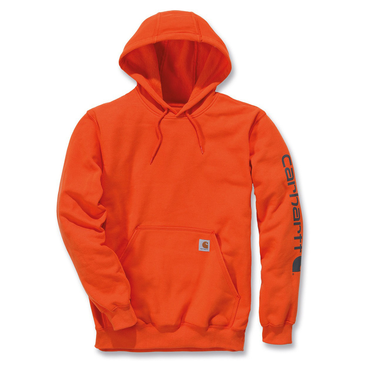 Худи Carhartt Sleeve Logo Hooded Sweatshirt - K288 (Orange, L)