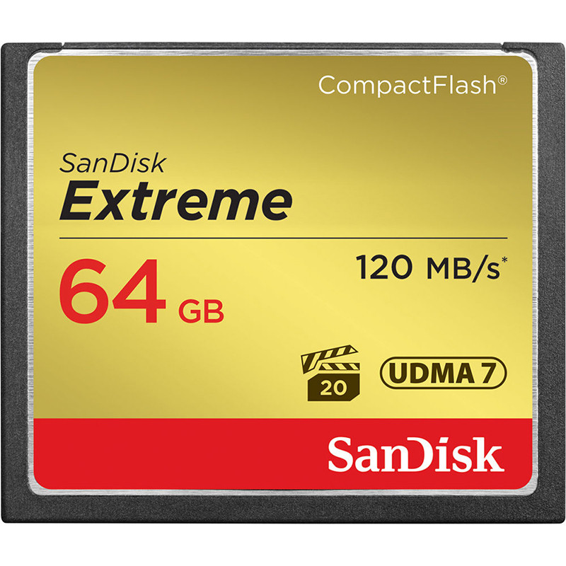 Карта памяти CF Sandisk Extreme 64GB (R120/W85)