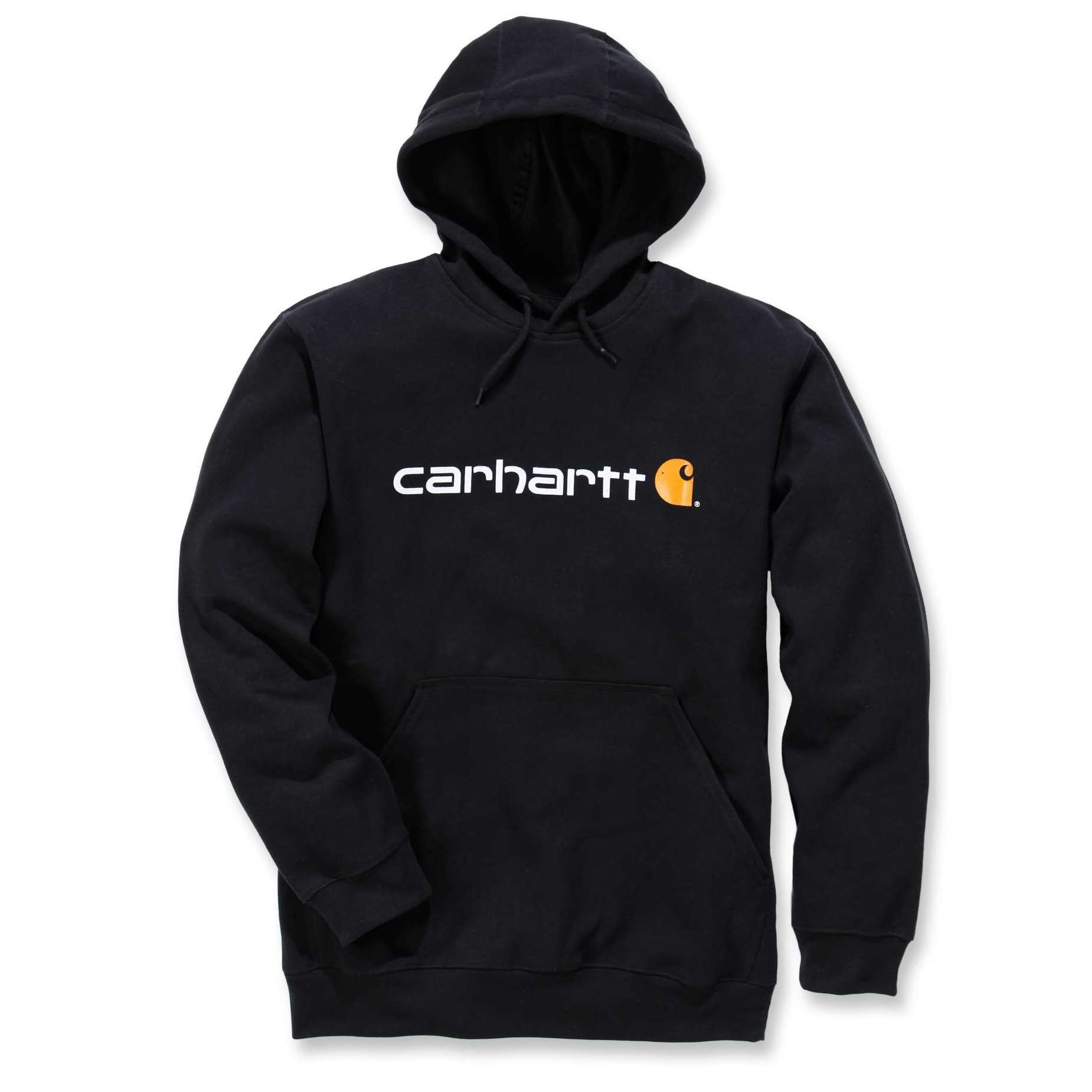 Худи Carhartt Signature Logo Hooded Sweatshirt - 100074 (Black; S)