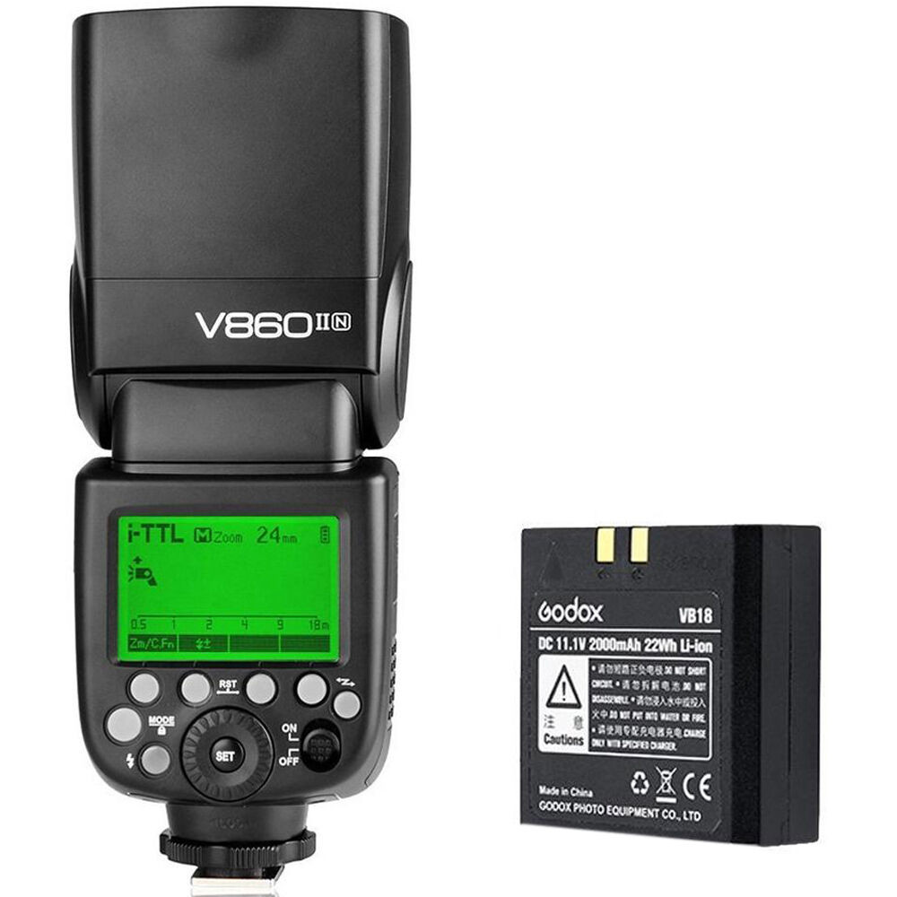 Спалах Godox VING V860IIN TTL з Li-Ion батареєю для Nikon