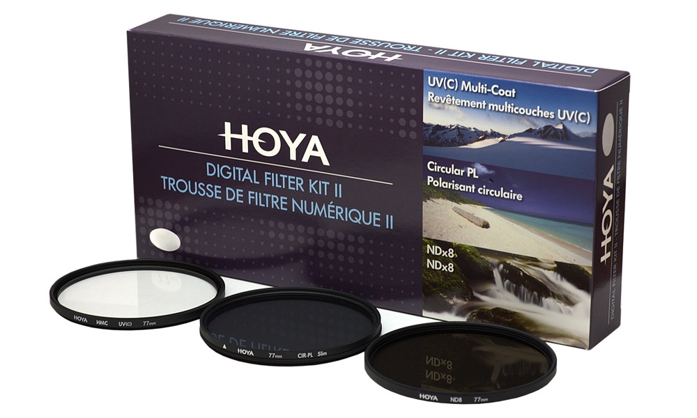 Набір фільтрів (UV, Pol, NDx8) Hoya Digital Filter Kit II 62 мм
