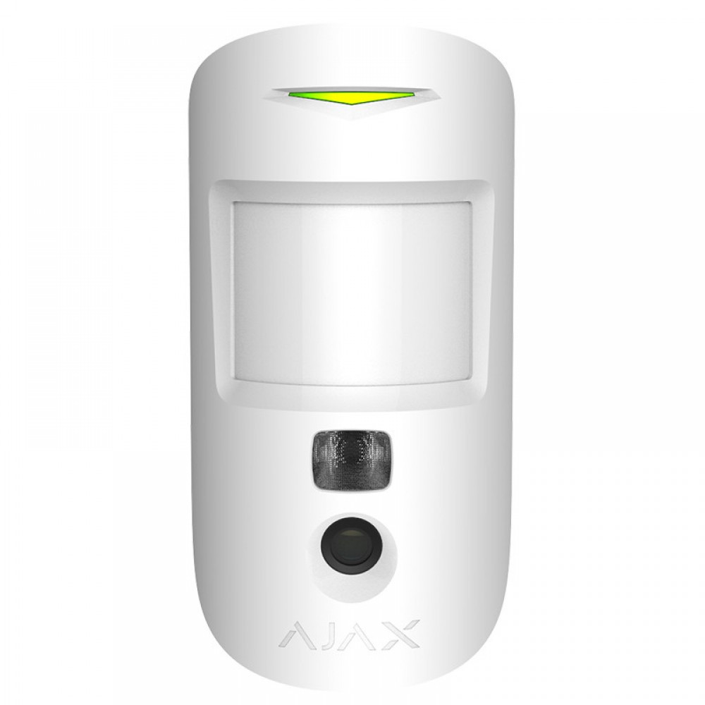 Бездротовий датчик руху з фотокамерою Ajax MotionCam Білий
