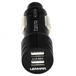 Зарядное устройство автомобильное Lenmar Dual USB c 2.1A (AIDCU2)