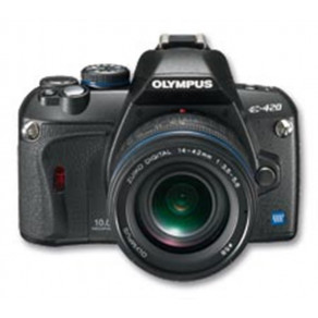 Фотоаппарат Olympus E-420 Double Zoom Kit black