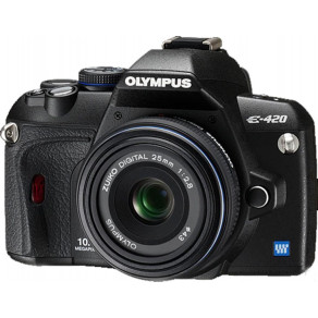 Фотоаппарат Olympus E-420+25mm f/2.8 Pancake kit