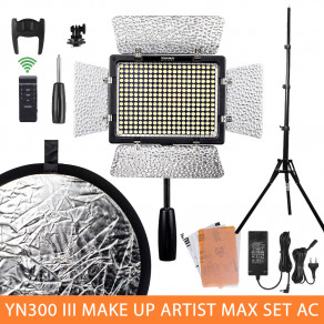 Набір світла YN-300III Makeup Artist Max Set AC (YN-300III, стійка, блок живлення, відбивач)