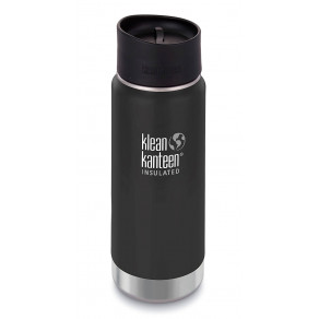 Термокружка Klean Kanteen Wide Vacuum Insulated Cafe Cap 473мл Shale Black (matt)