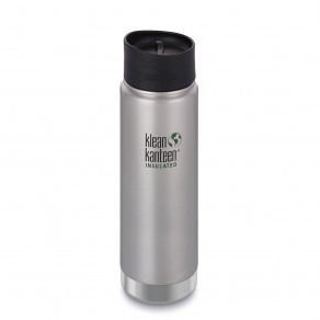 Термокружка Klean Kanteen Wide Vacuum Insulated Cafe Cap 592мл Brushed Stainless