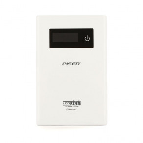 Портативный аккумулятор Pisen LCD PowerStation 10000mAh White