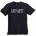 Футболка Carhartt Block Logo T-Shirt S/S - 103203 (Black, XS)
