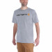 Футболка Carhartt Core Logo T-Shirt S/S - 103361 (Heather Grey, M)