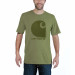 Футболка Carhartt Workwear C-Logo Graphic S/S T-Shirt - 103666 (Oil Green Heather, L)