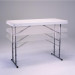 Складаний стіл з регулюванням по висоті LIFETIME 80160 (122 x 61 x 61 - 91 см) Білий/Сірий