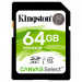 Карта памяти SDXC Kingston 64GB C10 UHS-I U1 (R80/W10)