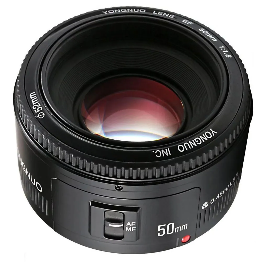 Об'єктив Yongnuo 50mm f/1.8 Canon(YN50mm F1.8C) Подорожник