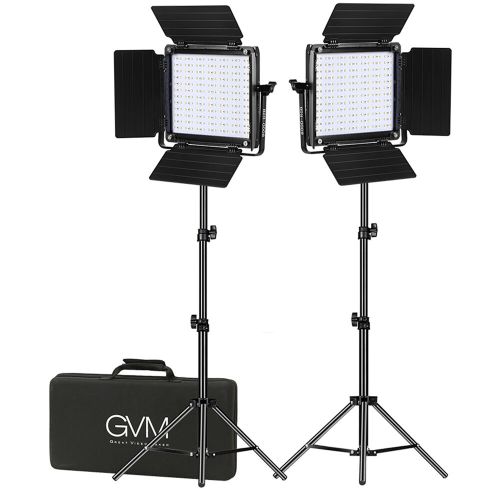 Набір відеосвітла GVM 800D-RGB (3200-5600K) на 2 освітлювача