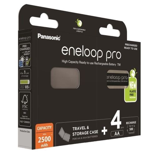 Акумулятори з низьким саморозрядом Panasonic Eneloop Pro AA 2500 mAh 4шт.