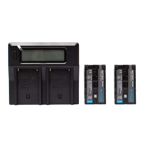 Набір MyGear Dual зарядний пристрій і 2 акумулятори NP-F750, 4600mAh
