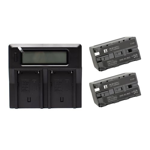 Набір FBTech Dual 6600 зарядний пристрій та 2 акумулятори NP-F970 (6600mAh, 48.8Wh)
