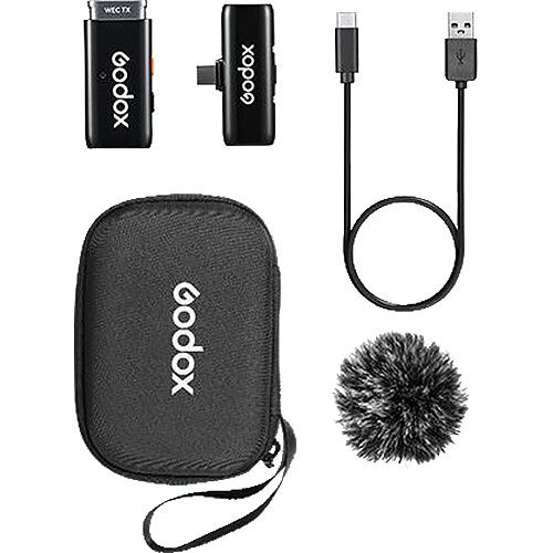 Микрофонная радиосистема Godox WES2 Kit1 для мобильных устройств USB-C (приемник + микрофон)