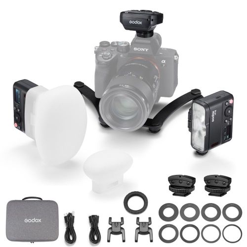 Спалах для макрозйомки Godox MF12-DK2 біполярний для Sony