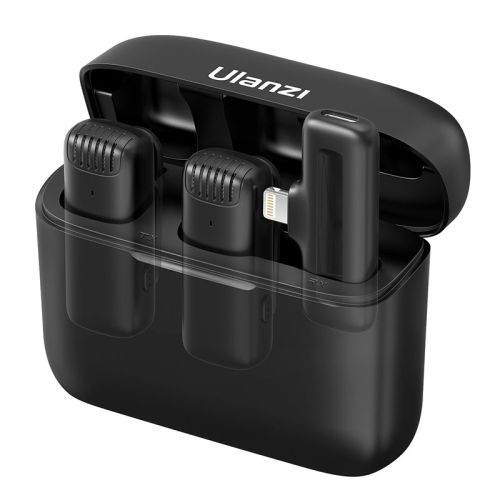 Микрофонная радиосистема Ulanzi J12 для смартфонов Apple Lightning (приемник + 2 микрофона)